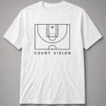 Court Vision Half Court Unisex T-Shirt - White