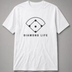 Diamond Life Baseball Field Unisex T-Shirt - White