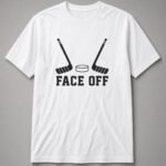 Face Off Hockey Puck Unisex T-Shirt - White