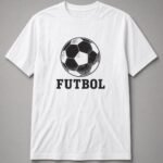 Futbol Vintage Soccer Ball Unisex T-Shirt - White