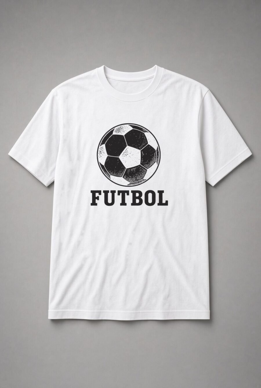 Futbol Vintage Soccer Ball Unisex T-Shirt - White