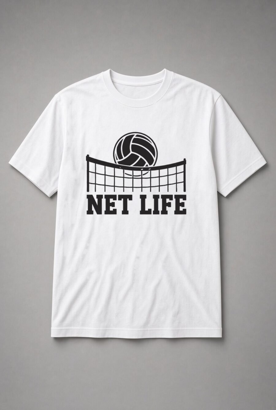 Net Life Volleyball Unisex T-Shirt - White