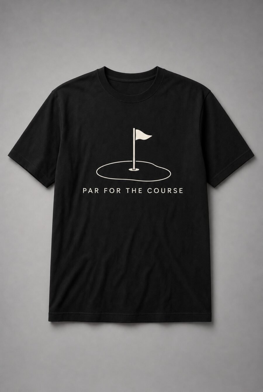 Par For The Course Golf Flag Unisex T-Shirt - Black