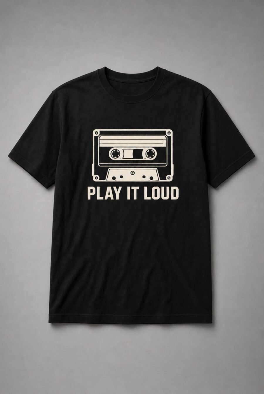 Play It Loud Cassette Tape Unisex T-Shirt - Black