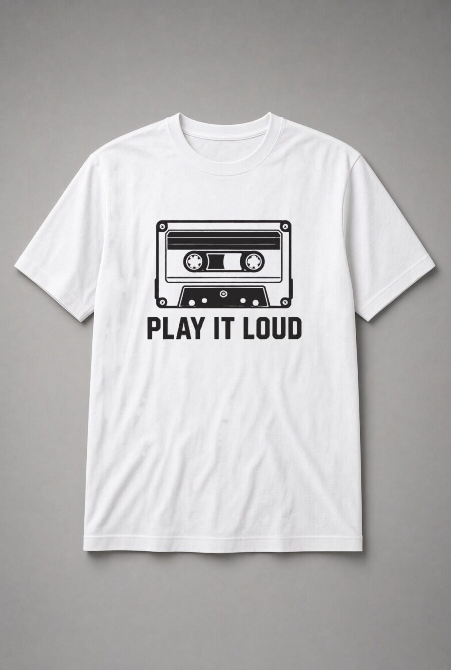Play It Loud Cassette Tape Unisex T-Shirt - White