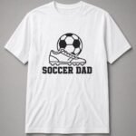 Soccer Dad Ball And Cleat Unisex T-Shirt - White