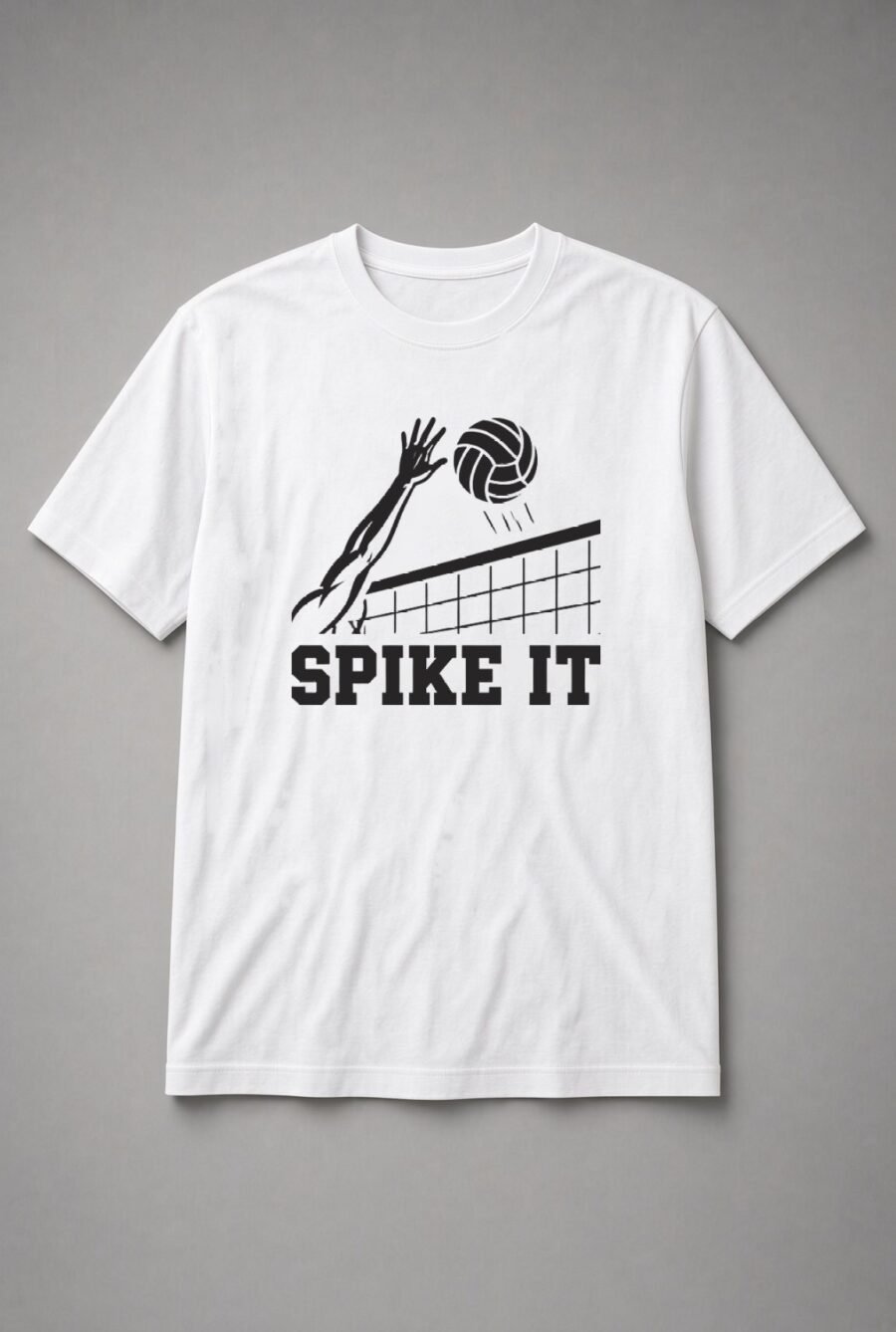 Spike It Volleyball Unisex T-Shirt - White
