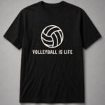 Volleyball Is Life Unisex T-Shirt - Black